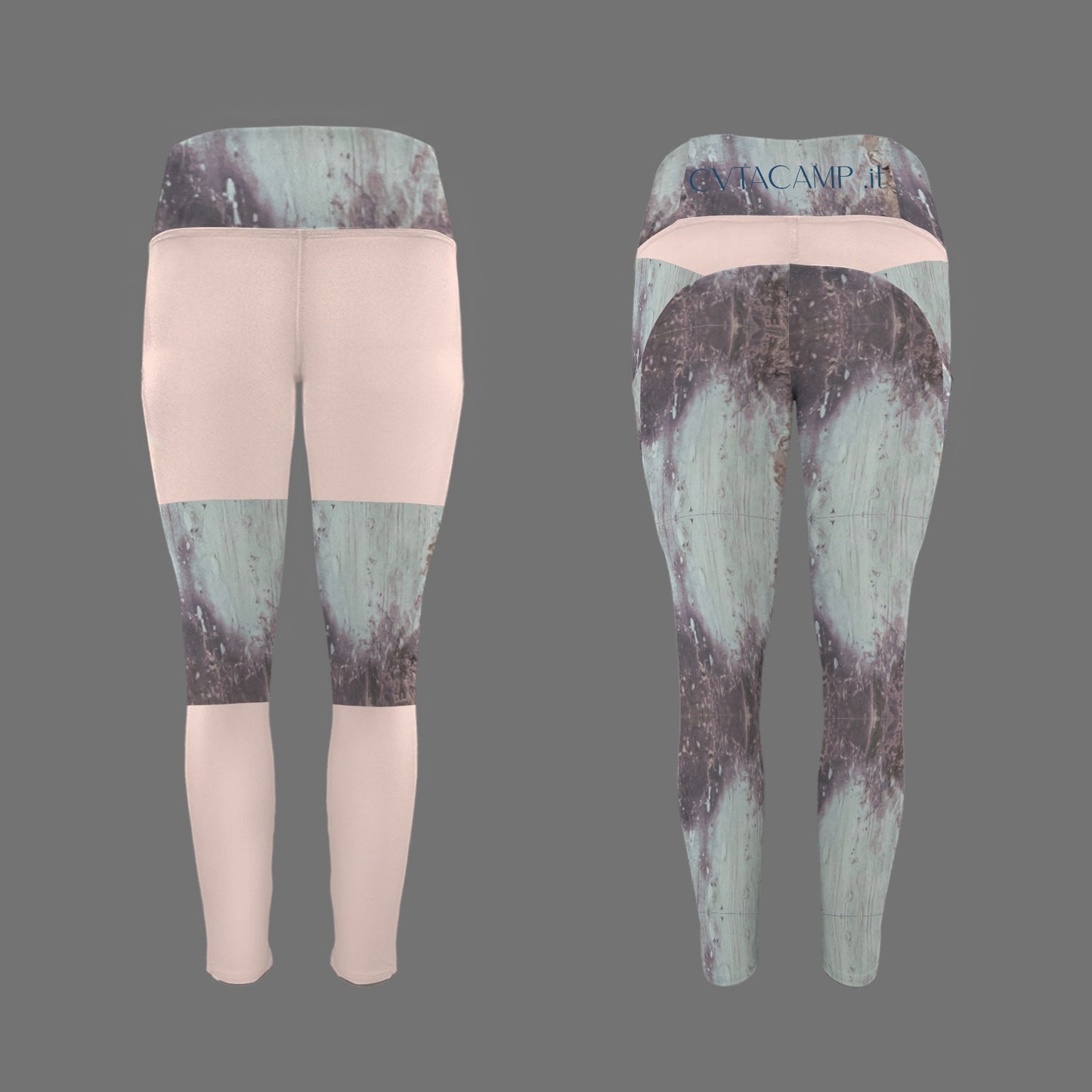 CVTACAMP .it Authentic Pink Concrete Leggings