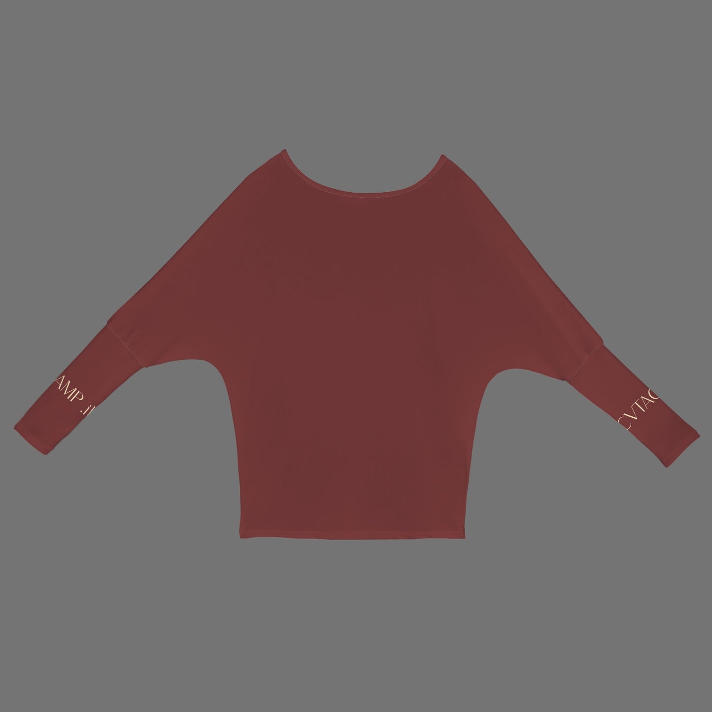 CVTACAMP .it Authentice Off-Shoulder Long Sleeve (Wine)