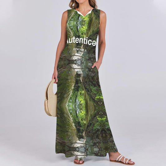 CVTACAMP .it Authentice Forest Flow Maxi Dress