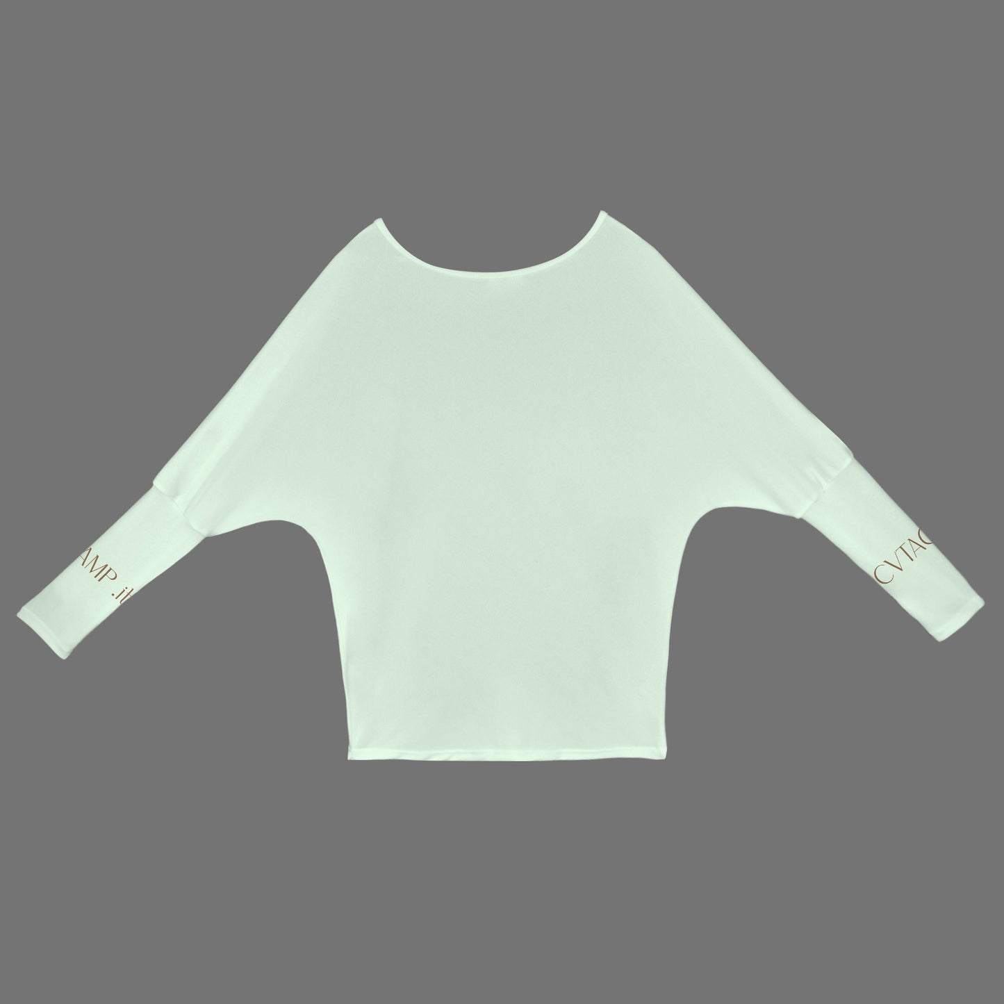 CVTACAMP .it Authentice Off-Shoulder Long Sleeve (Sea)