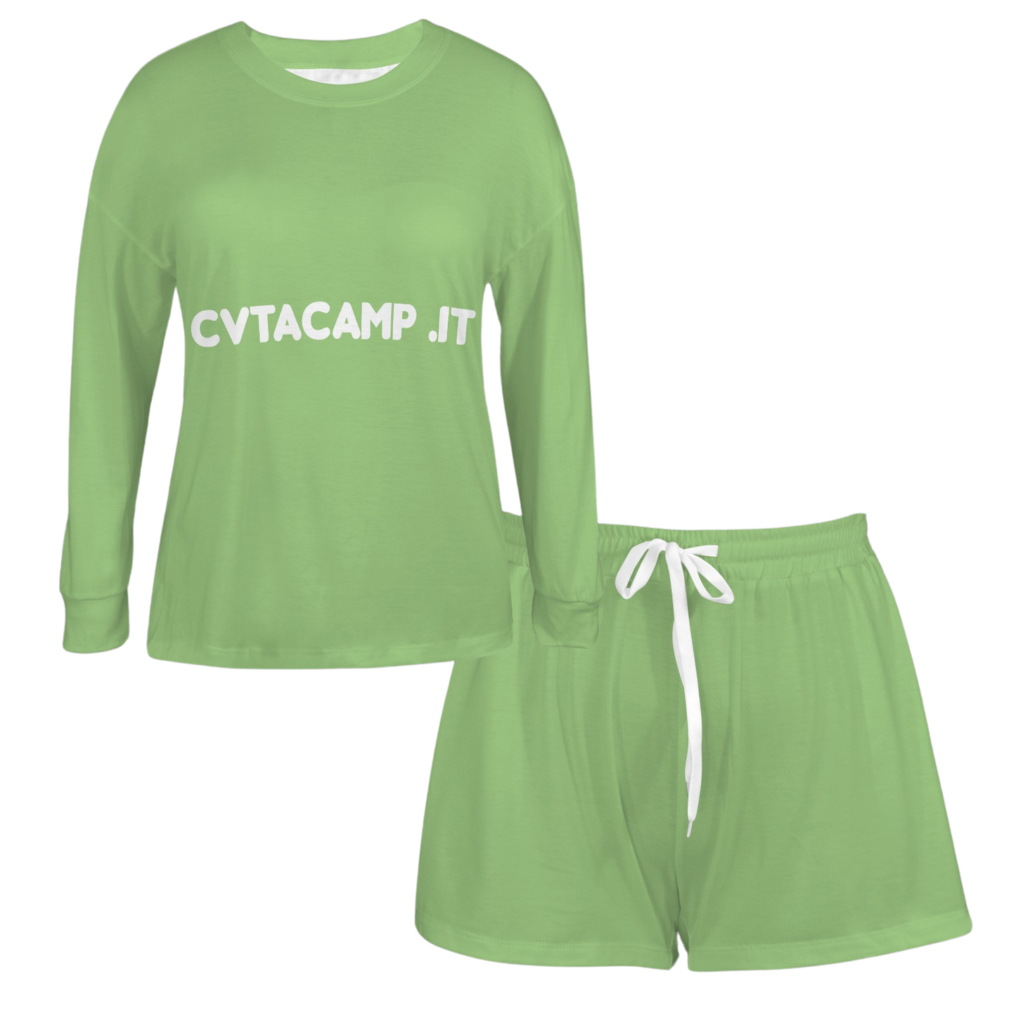CVTACAMP .it™️ Autenticə™️ | Pajama Top & Shorts (Verde)